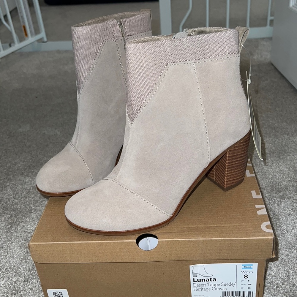 Suede booties